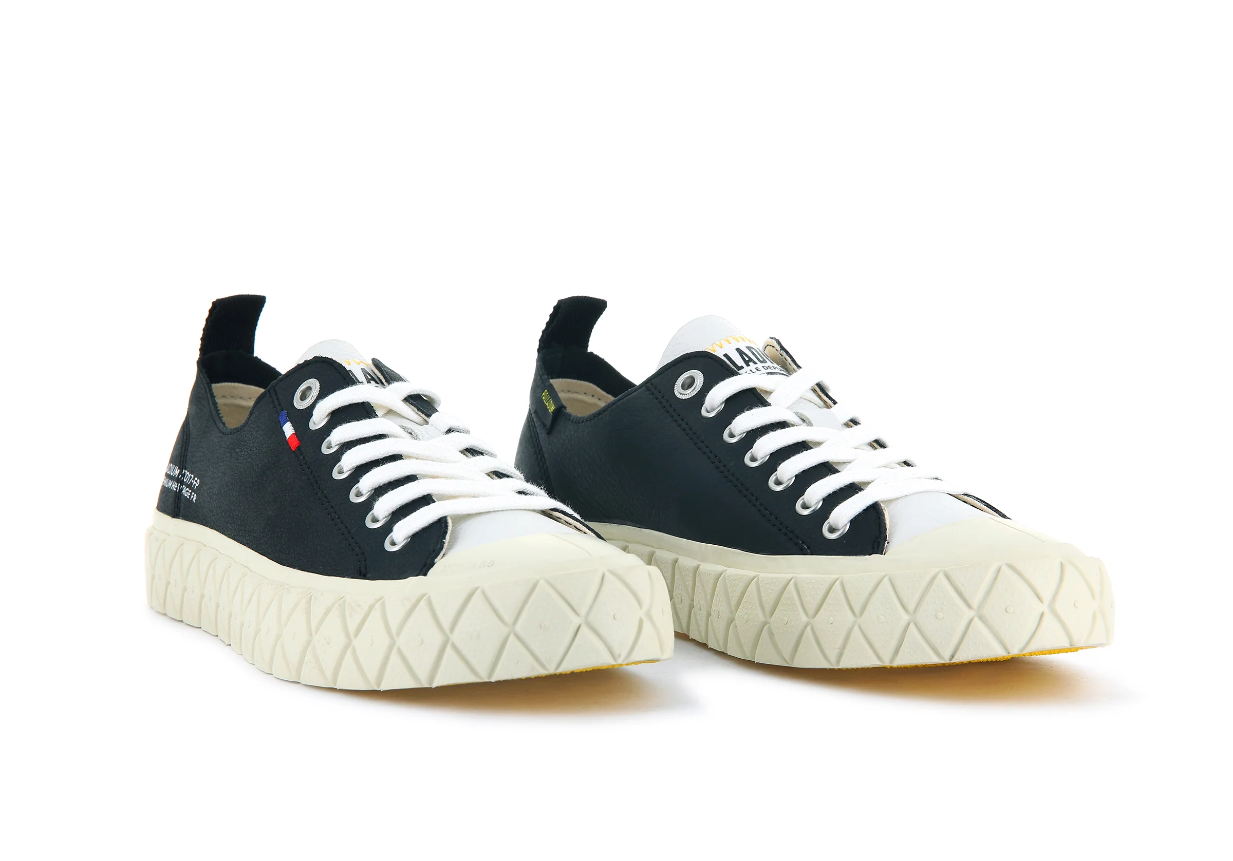 77017-002-M | PALLA ACE LEATHER | BLACK/WHITE - Image 5