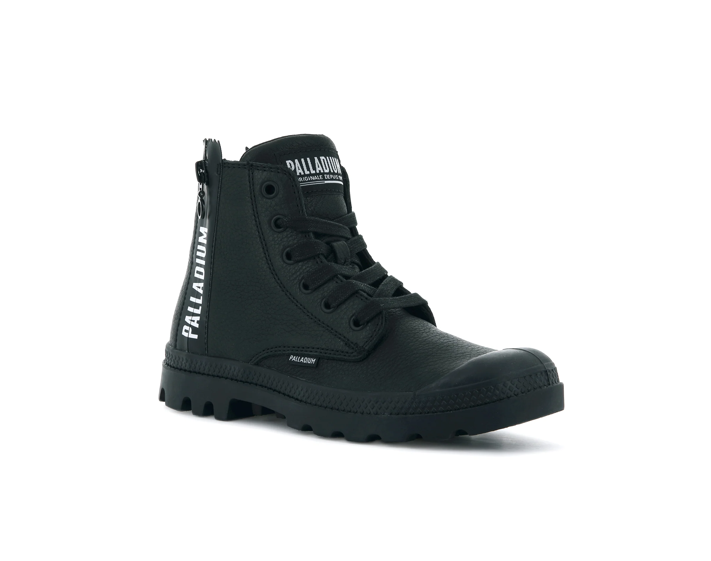 96857-008-M | PAMPA UBN ZIPS LEATHER | BLACK/BLACK - Image 2