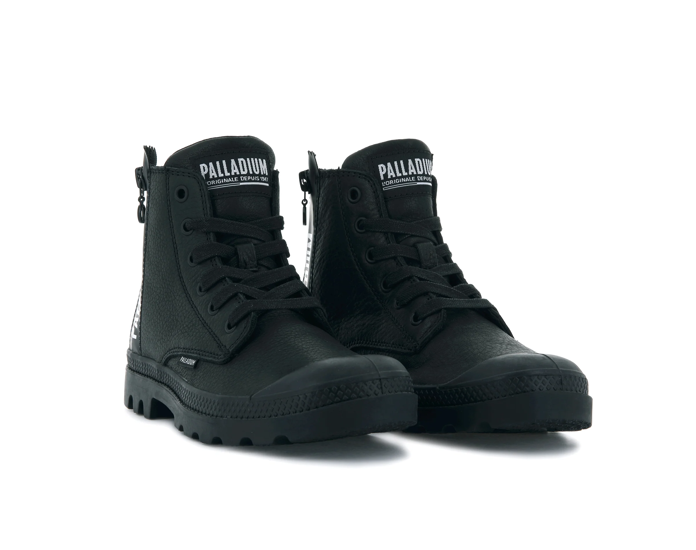 96857-008-M | PAMPA UBN ZIPS LEATHER | BLACK/BLACK - Image 6