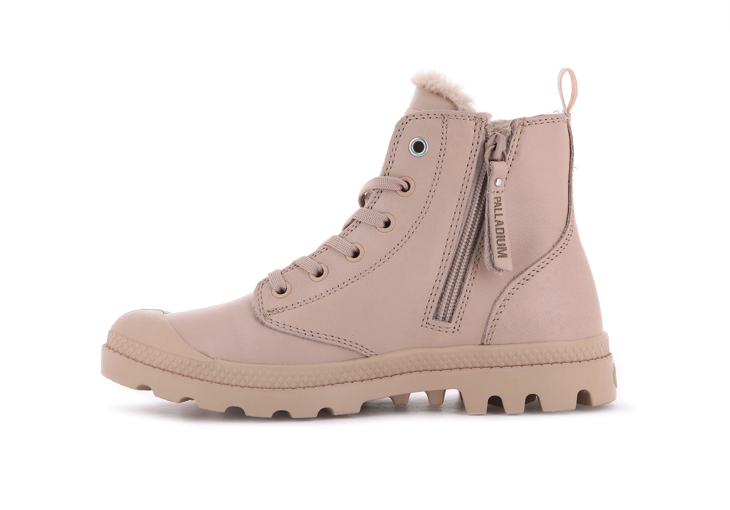 97223-278-M | PAMPA HI ZIP LEATHER S | NUDE LIGHT - Image 4