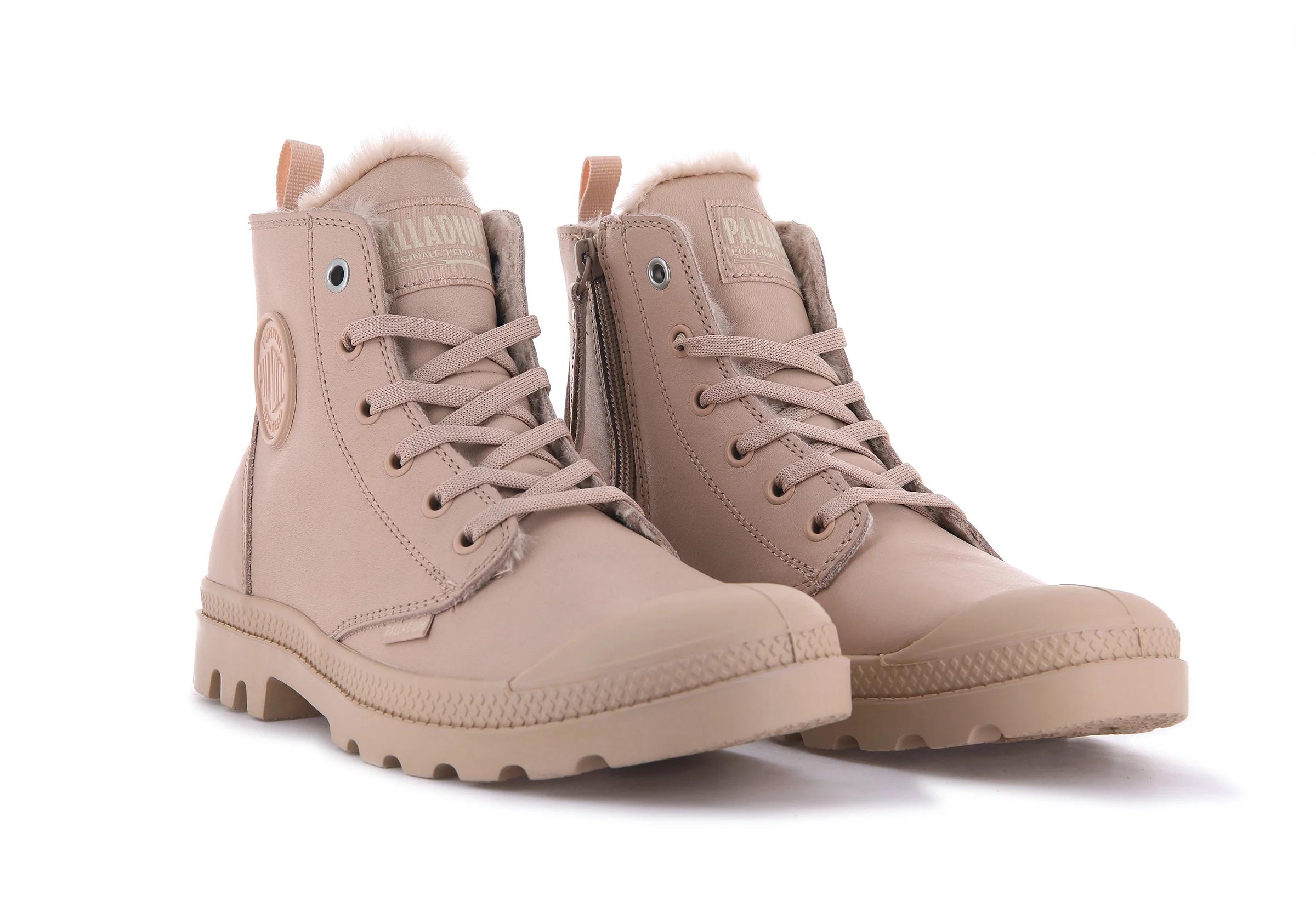 97223-278-M | PAMPA HI ZIP LEATHER S | NUDE LIGHT - Image 6