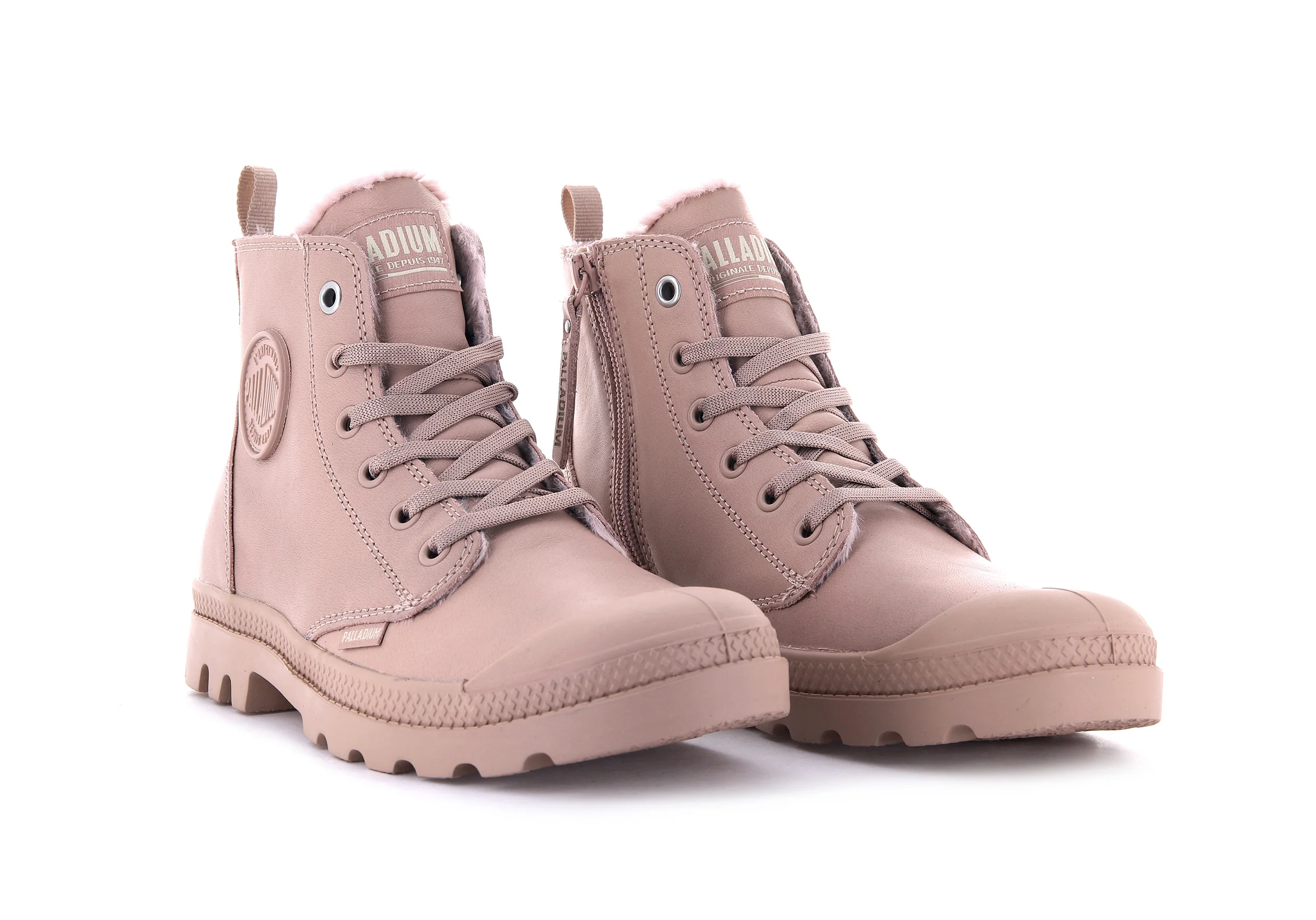 97223-635-M | PAMPA HI ZIP LEATHER S | MISTY ROSE - Image 6
