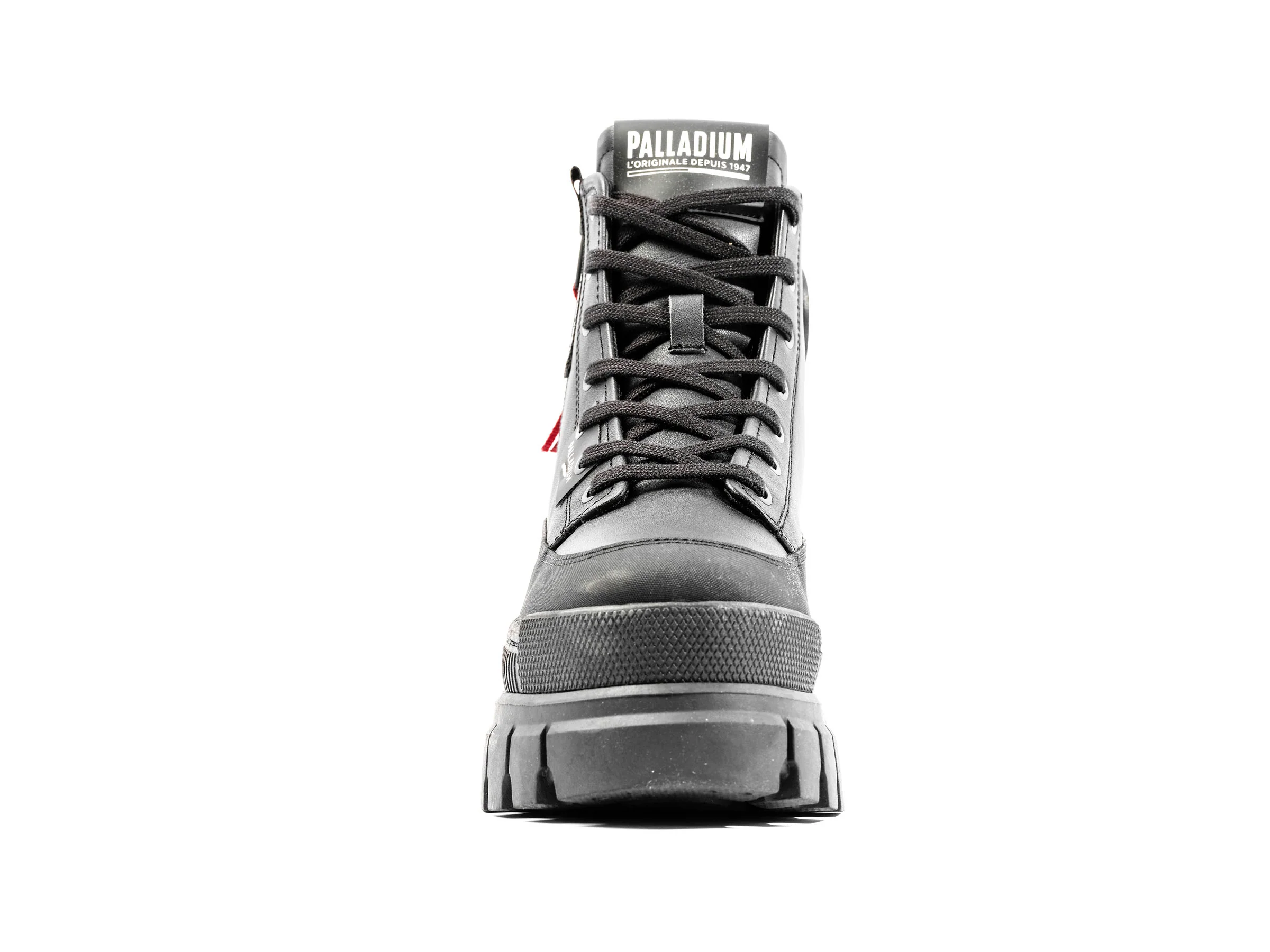 98859-001-M | REVOLT BOOT ZIP LEATHER | BLACK/BLACK - Image 3